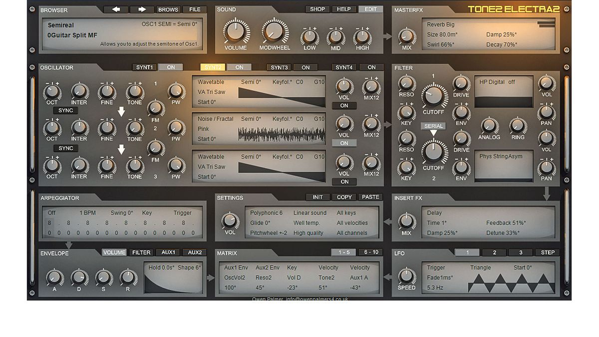 'String' and 'flute' physical modelling can be now be called up as options in the filter panel