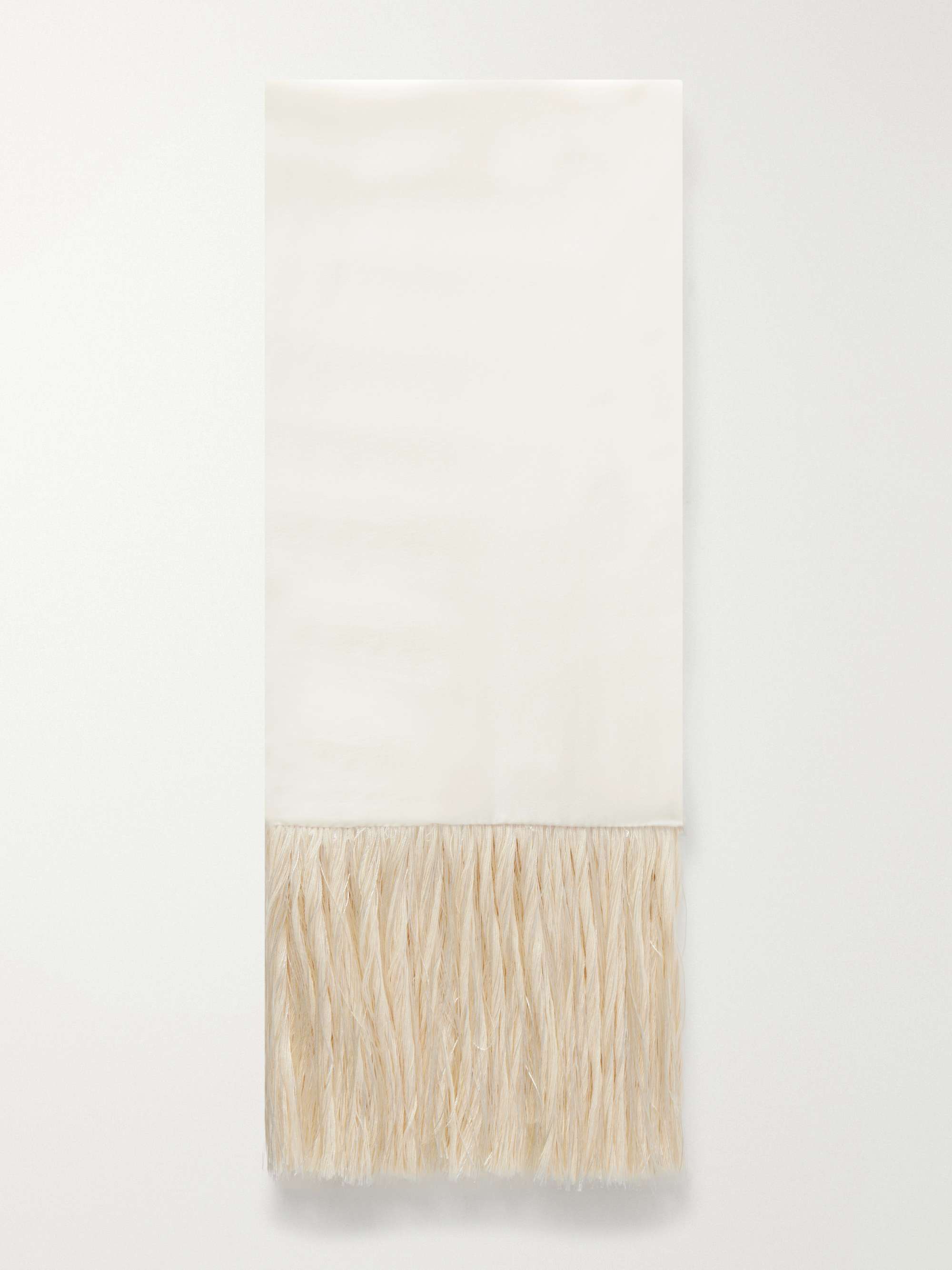 The Opera Fringed Silk Scarf