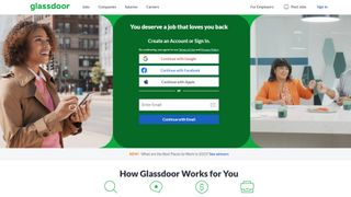 Glassdoor website screenshot