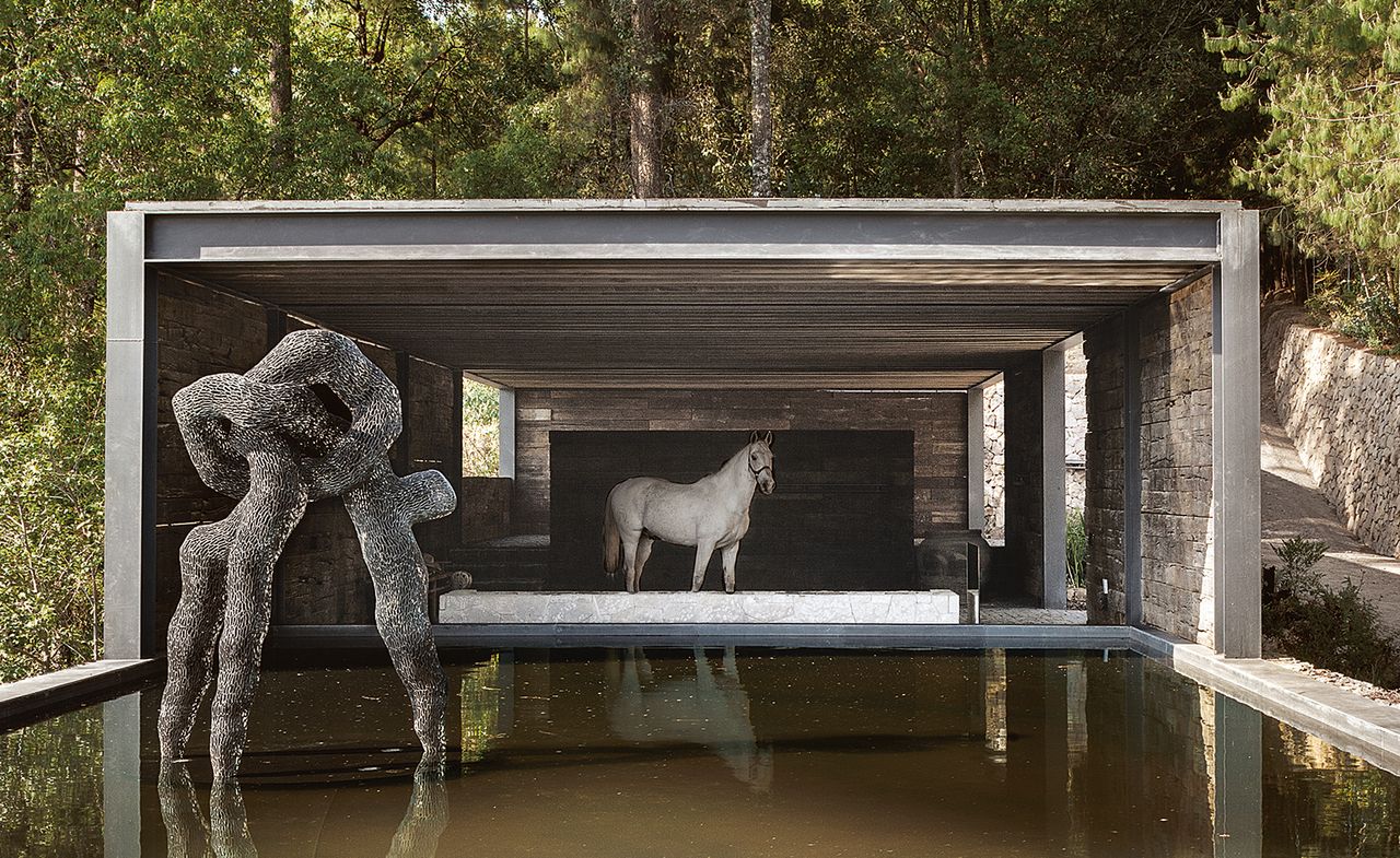 Home interior for the horse shed