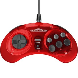 Best retro controller; a photo of the Retro-Bit Official Sega Genesis USB Controller