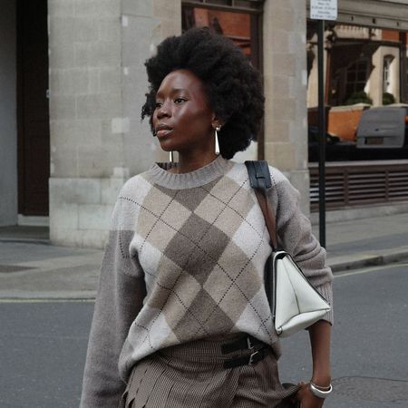 women wearing argyle sweaters 