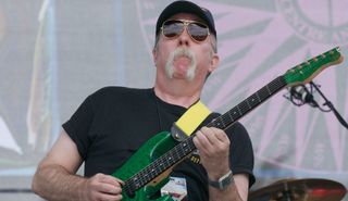 Jeff "Skunk" Baxter performs at the Guitar Center Village Main Stage in Dallas, Texas