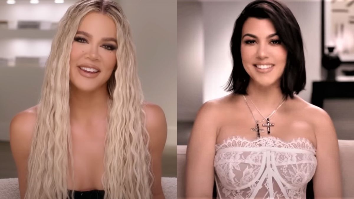 Khloe Kardashian and Kourtney Kardashian on The Kardashians.