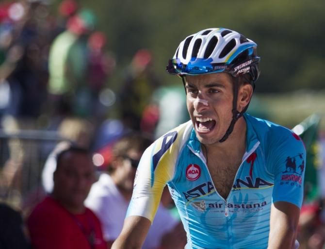 Fabio Aru (Astana) wins the Vuelta a Espana stage 11