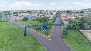 An aerial view of Serrana, Brazil.