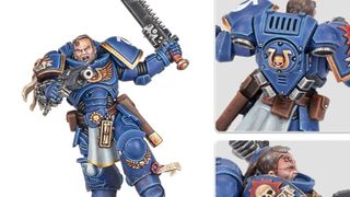 Warhammer Lieutenant Titus figurine.