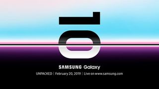 Samsung folding phone at Unpacked