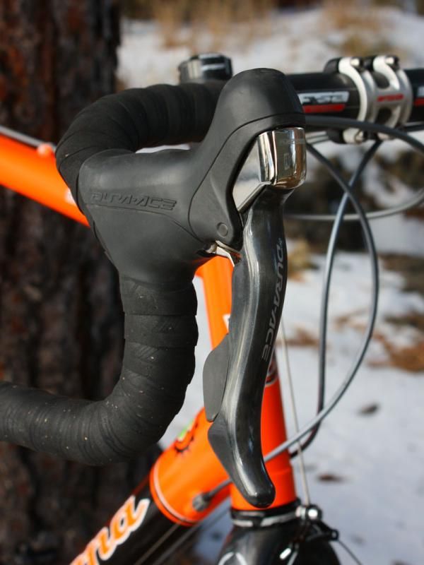 Trebon has switched this season to the new Shimano Dura-Ace 7900 group.