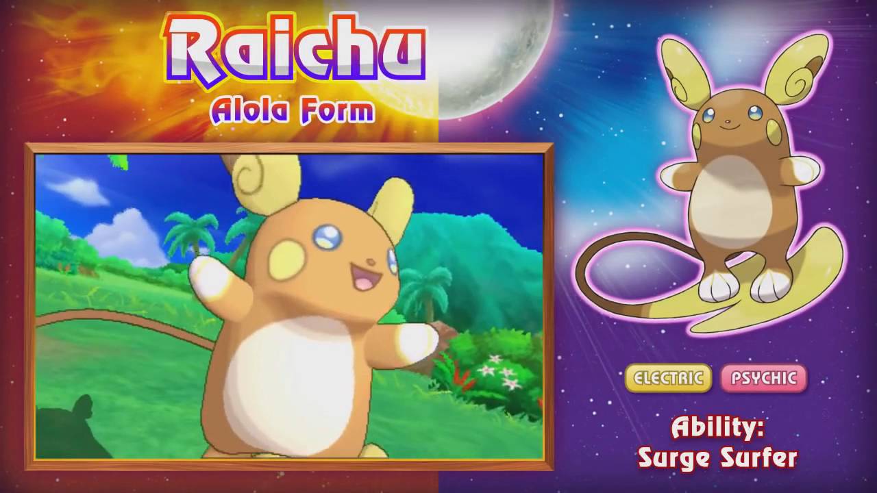 All Alola Forms in Pokemon Sun and Moon! 