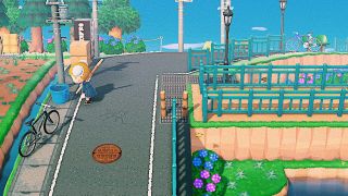 Animal Crossing: road with pavement
