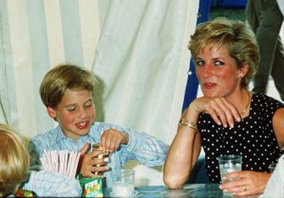 Prince William and Princess Diana