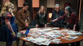 Kirsten Vangsness, Ryan-James Hatanaka, A.J. Cook, Joe Mantegna and Paget Brewster in Criminal Minds: Evolution