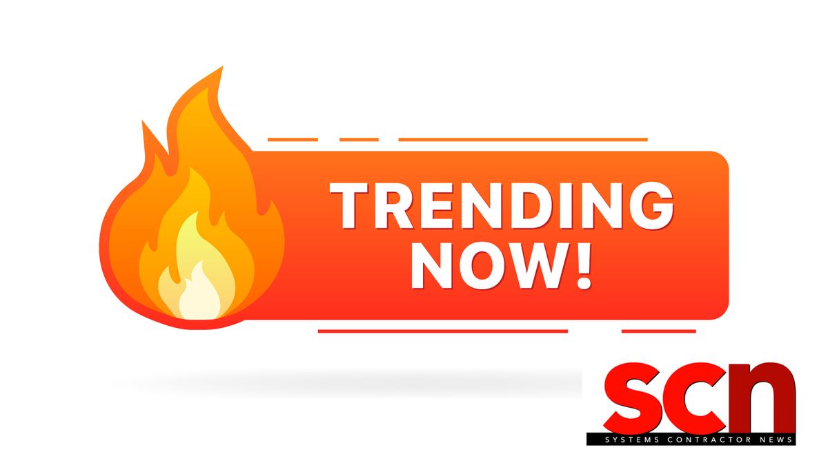 A Trending Now sign with a flame indicating hot topics. 