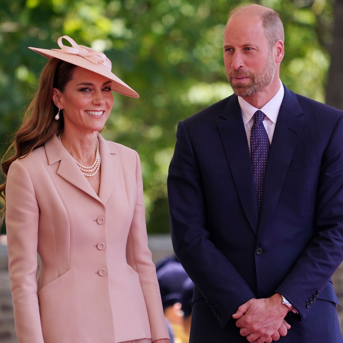Prince William and Princess Kate attend a state visit by the President of the French Republic