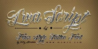 Free tattoo fonts: Lina Script