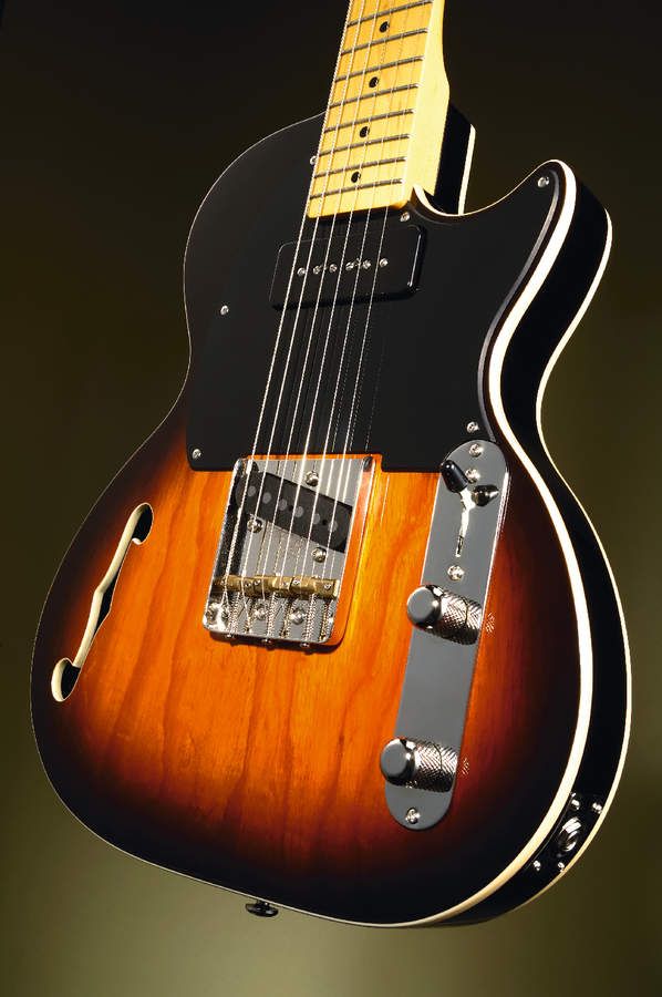 The guitar combines classic features