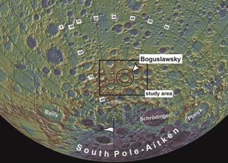 a map of the moon