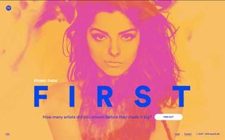 Spotify: Found them First homepage