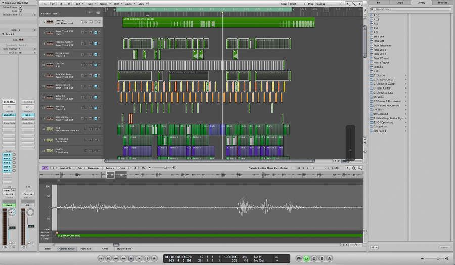 Double-click and audio track to edit it