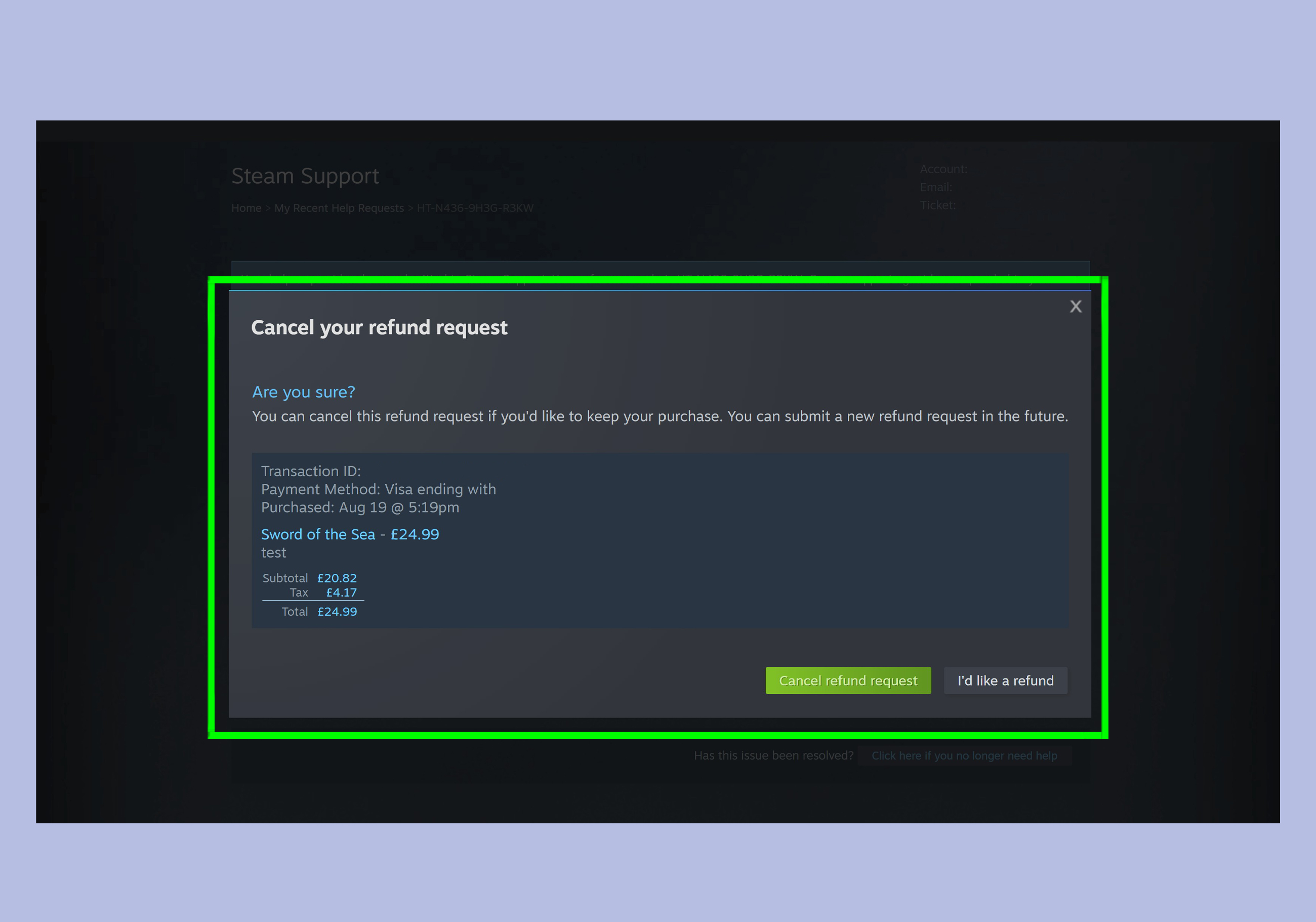 Steam refund 