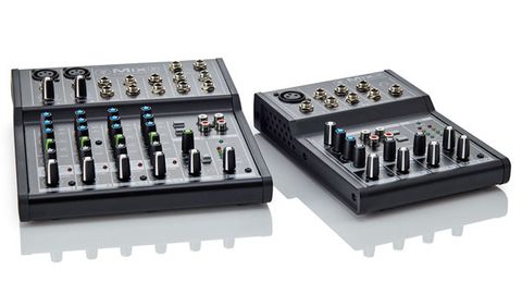 Aside from the XLR mic input, all the Mix5's (right) input connections are on TRS jacks for balanced and unbalanced connectivity