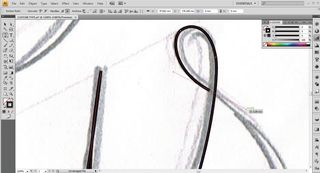 Use the Calligraphic Brush tool: step 2