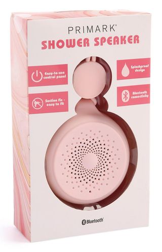Primark pink shower speaker