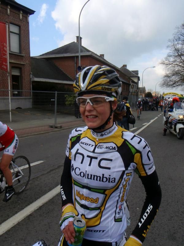 Adrie Visser (HTC-Columbia) was dropped by Verbeke in the closing stages of the race