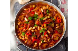 Andalusian-style chorizo with beans