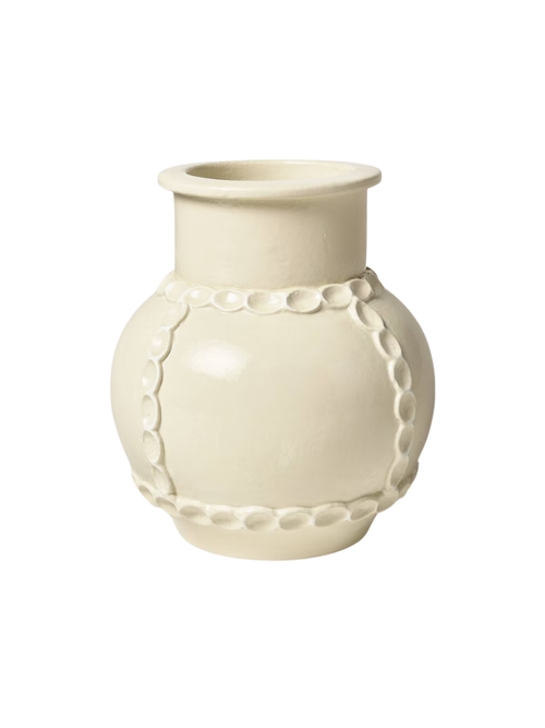 Short Thumb Print Ceramic Vase