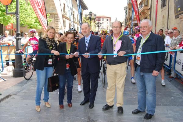 Dignitaries cut the tape on stage 1