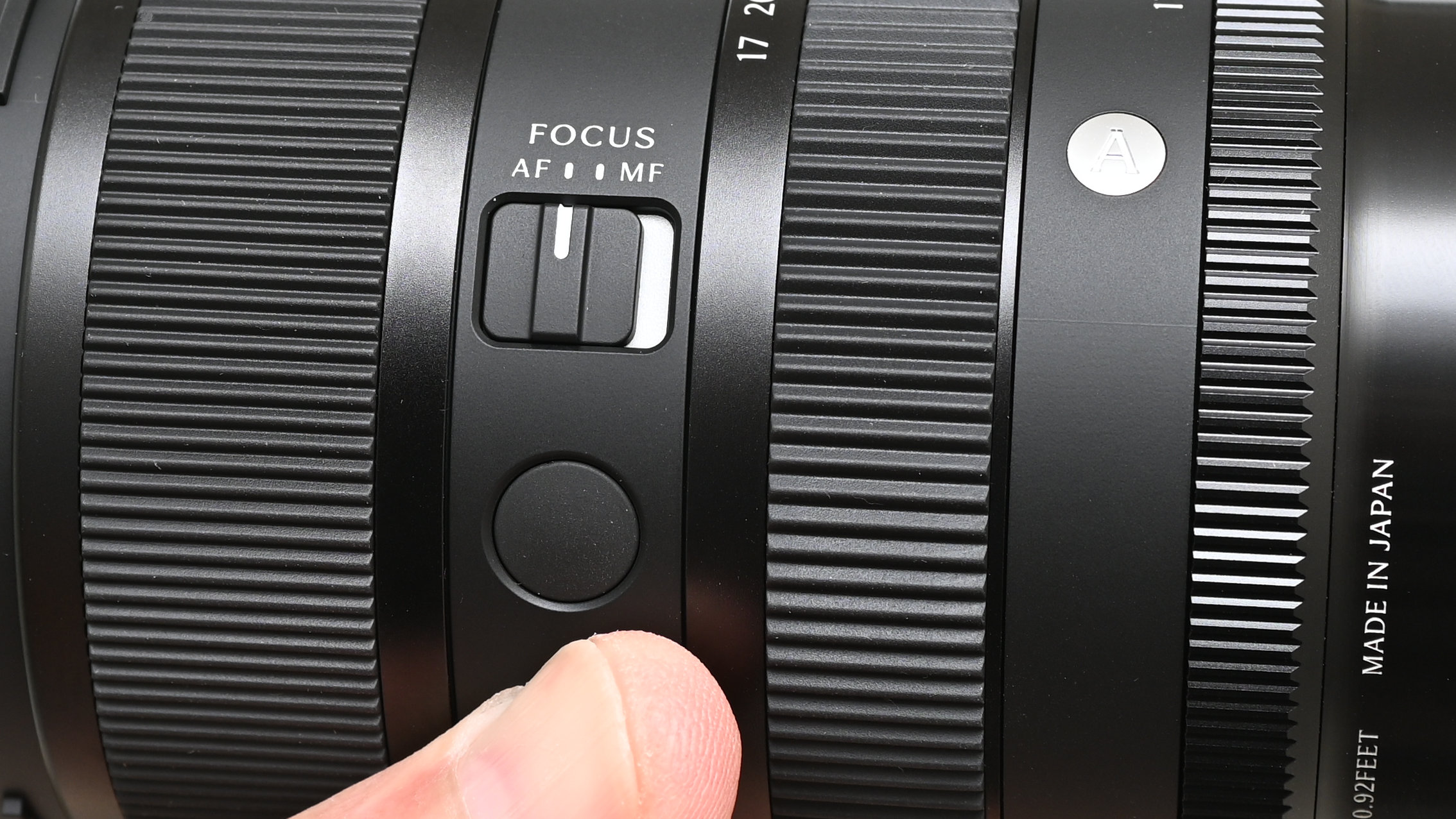 Sigma 17-40mm f/1.8 DC | A product shot held in hand