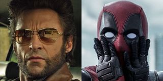 Hugh Jackman as Wolverine and Ryan Reynolds as Deadpool