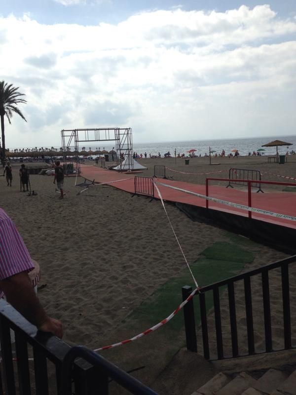 This is apparently the finish are of the opening team time trial