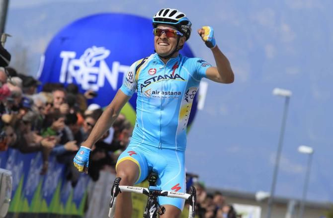 Mikel Landa (Astana) atop Monte Bondone.