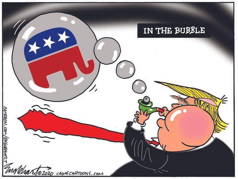 Political Cartoon U.S. Trump GOP RNC