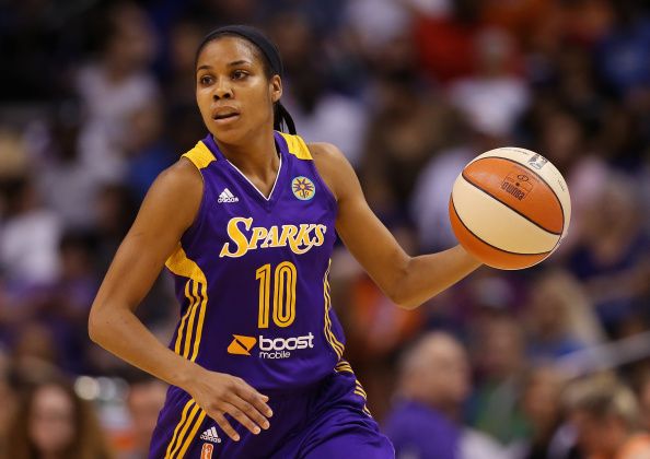 Los Angeles Sparks player Lindsey Harding. 