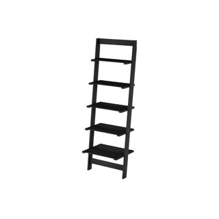 5 tier wood ladder bookshelf