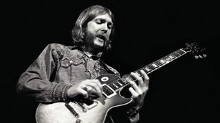 Duane Allman, Chapel Hill, North Carolina, May 1, 1971. Duane was the undisputed leader of the Allman Brothers Band. No one knew how the band could continue after his death on October 29, 1971, but they were determined to do so.