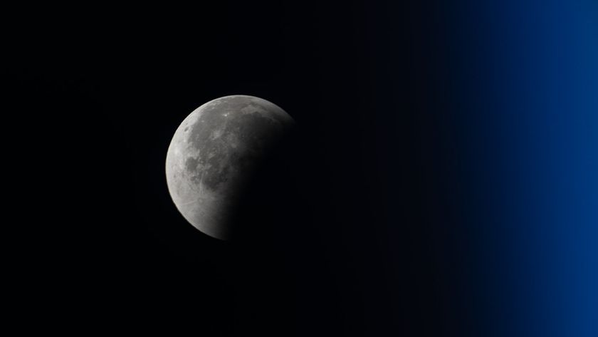 NASA astronaut Zena Cardman captured this shot of the total lunar eclipse of Sept. 7-8, 2025 from the International Space Station.