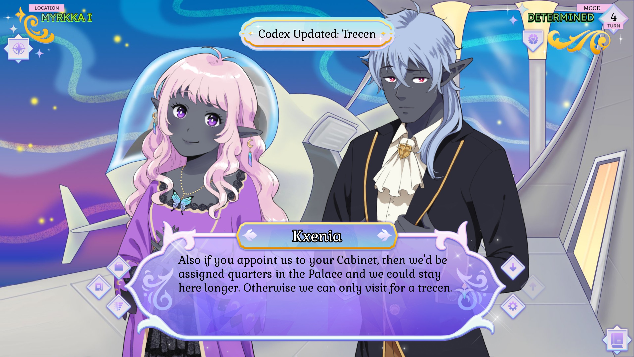 Zorana chats with two friends.