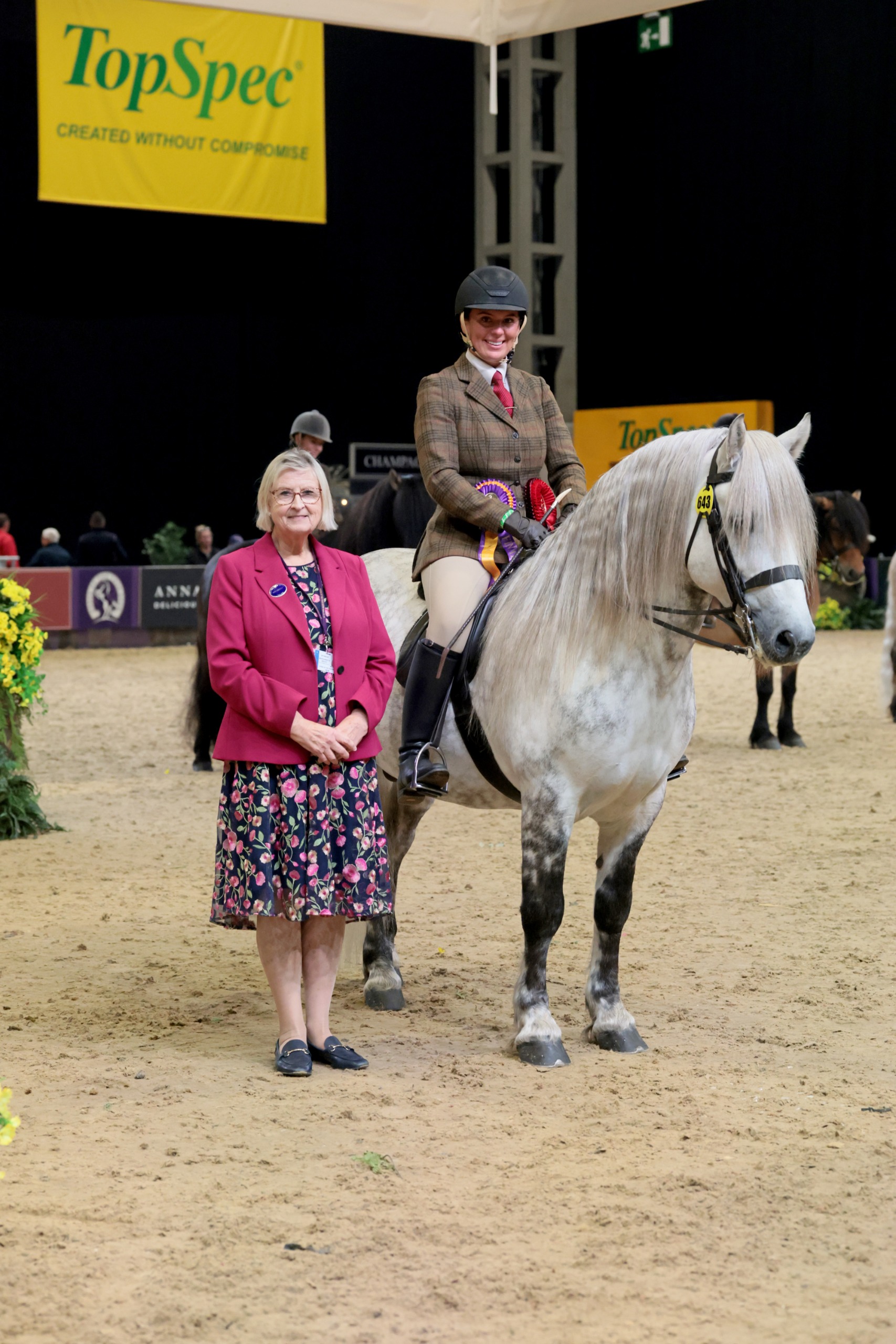 Ashleyvale Glen Duror and Ellena Thomas stand for a photo with NPS representative Ann Bigley