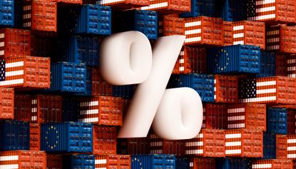 zero percent sign on import cargo boxes