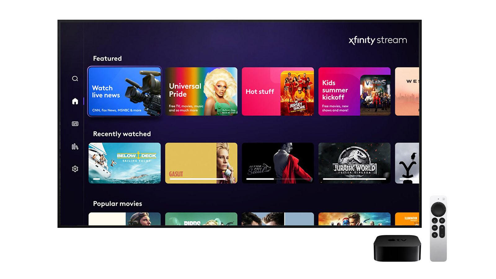 Comcast Launches Xfinity Stream App on Apple TV Devices Next TV
