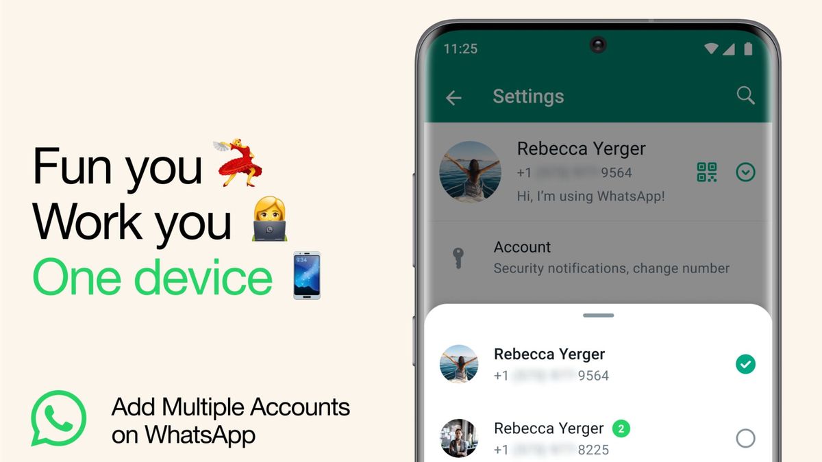 WhatsApp now lets you set up a second account