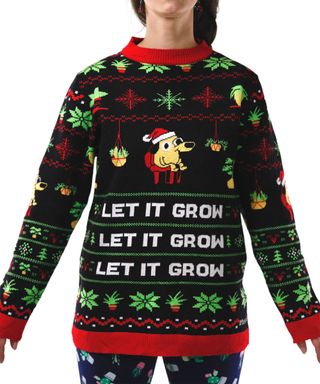 Let It Grow Ugly Plantmas Sweater