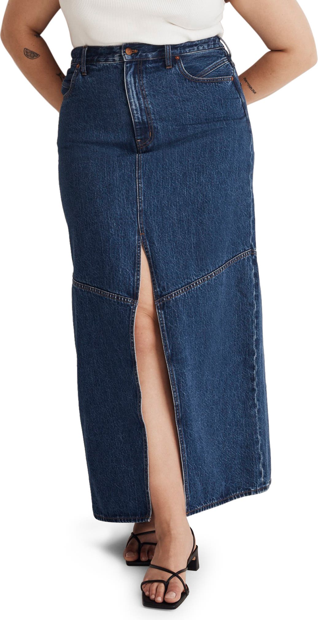 Denim Maxi Skirt