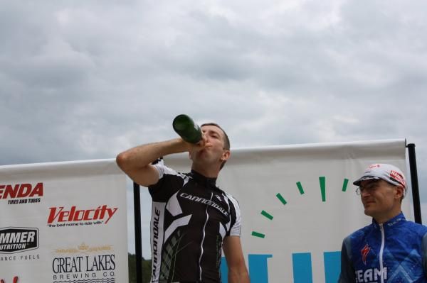 Jeremiah Bishop celebrates winning the 2012 NUE Series