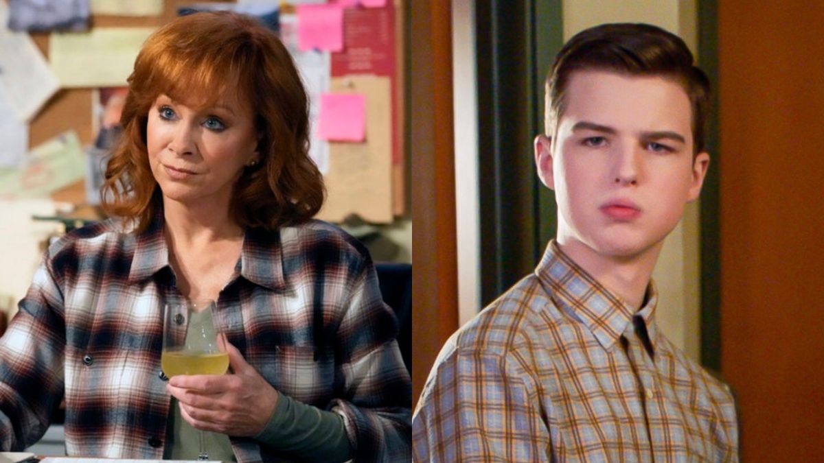 L to R: Reba McEntire on Happy&#039;s Place, Iain Armitage on Young Sheldon.